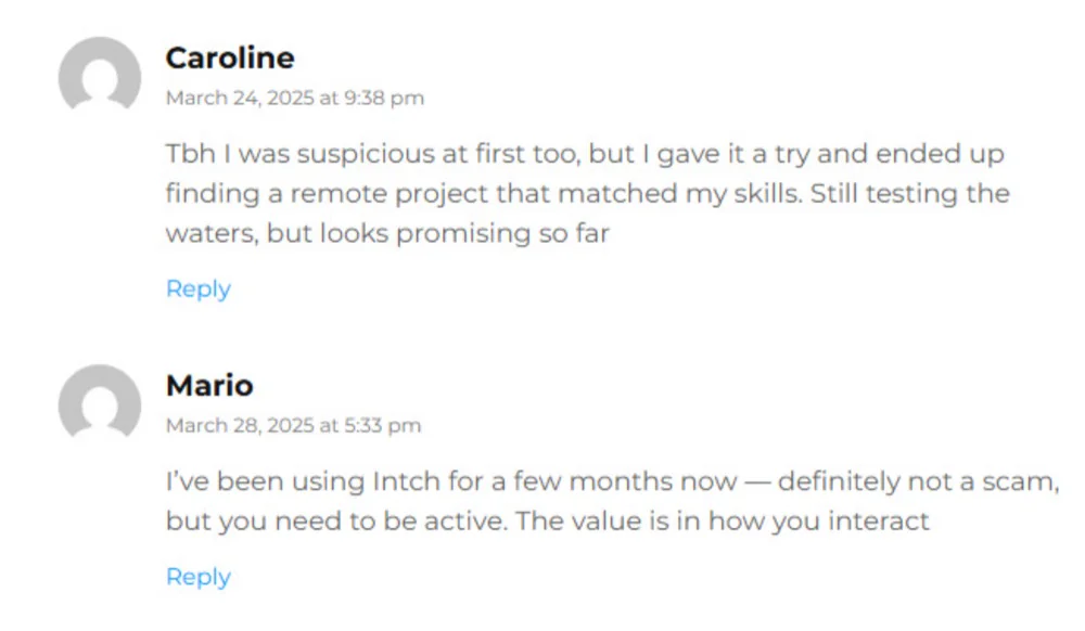 Customer review of Intch